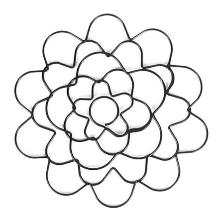 Lanka Kukka-asetelmatyökalu - Kukka Samuli, Uudelleenkäytettävä, Taivutettava Kukkaverkko Musta 6 tuumaa