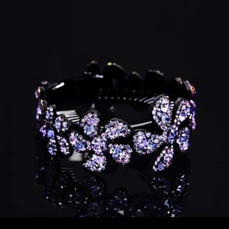 Naisten linnunpesä kukka kierretty hiussolki koristekivillä