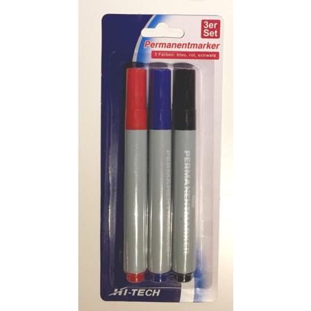 Permanent Markeringspennor 3-pack