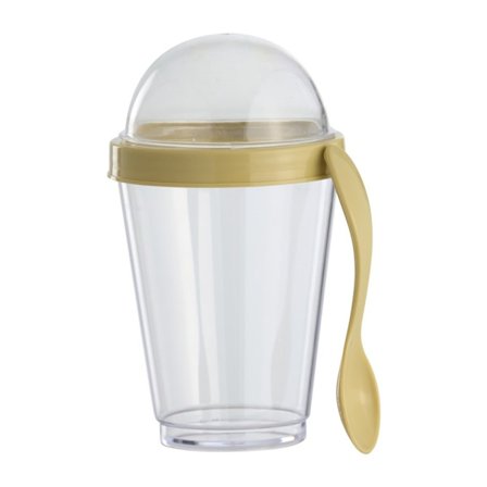 DAY Jogurttikuppi kannella ja lusikalla