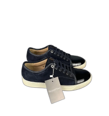 Lanvin sneakers i mörkblå mocka