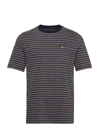 Brushed Stripe T-Shirt Patterned Lyle & Scott