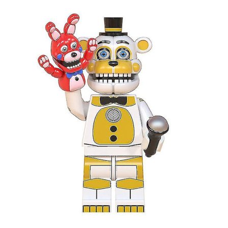 Five Nights At Freddy's Leksaksset med 8 Byggstenar, Cartoon Actionfigurer, Samlarobjekt