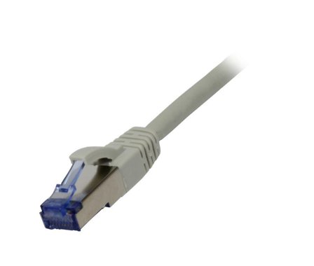 SYNERGY Patchkabel RJ45, CAT6A 500Mhz, 20m, grau, S-STP(S/FTP), Syner