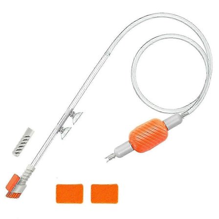 Akvarium Dammsugare Grusrengörare, Manuell Vattenbytare Hävert, Akvarium Vattenbytare för Vattenbyte och Sandtvätt