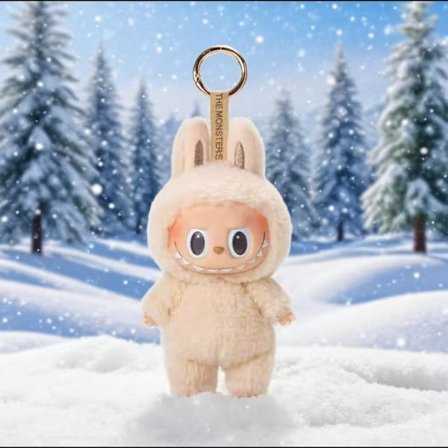 Plysch blind box nyckelring hänge, cola stil väska, docka, docka