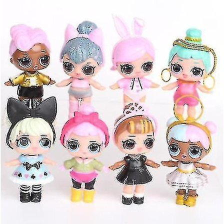8 kpl Lol Dolls L.o.l Surprise Ball Lil Sisters Lemmikkieläimet Lelut Tytöille_y