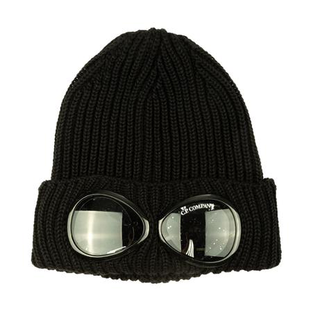 C.p. Company, Goggle Beanie Zwart, Heren, Maat:ONE Size