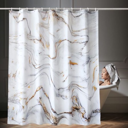 Kylpyhuoneen suihkuverho, vedenpitävä, hometta hylkivä, 180 cm x 180 cm