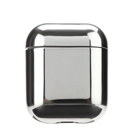 2x Silver Electroplate fodral Apple Airpods / Airpods 2