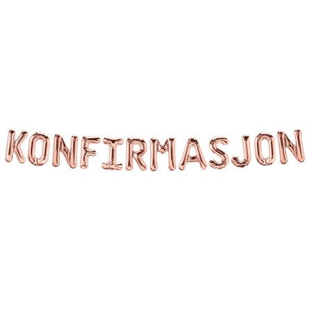 Ilmapallonauha Konfirmasjon Ruusukulta