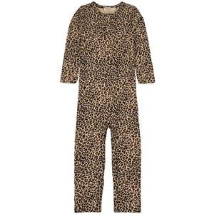 Kids - MarMar Copenhagen Leo Printed One-piece Brown 3 Years - All in ones - 3 years - Brown