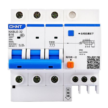 Chint Nxble-32 3p 300ma 6ka B6 Type Fejlstrømsafbryder