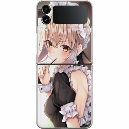 Samsung Galaxy Z Flip4 Premium Skal Anime Girl Cute