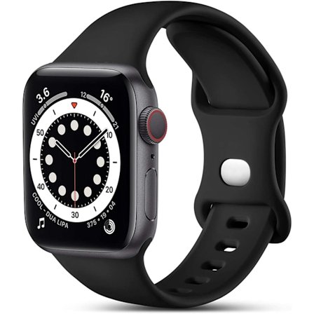 Svart 2-pack kompatibelt med Apple Watch-armband 38 mm 40 mm 41 mm, Re