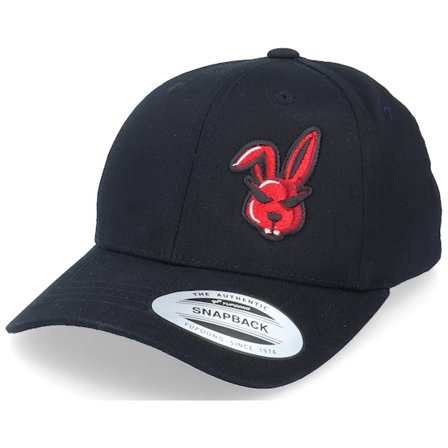 Kiddo Cap - Kids Cool Rabbit Black Adjustable Adjustable Black Cap - @ Hatstore
