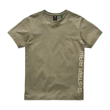 G-star, T-shirt Side Logo Groen, Heren, Maat:L