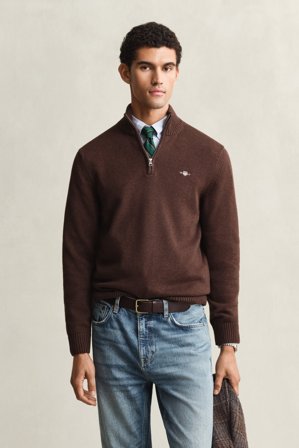 GANT Herren Casual Troyer aus Baumwolle (XXL) Braun