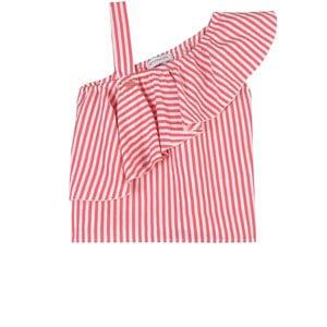 Monnalisa Blue & White Striped Ruffle Tops 6 Years - Tops - 6 years - Blue - Mädchen