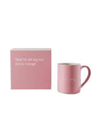 Design House Stockholm Astrid Lindgren Mugg - Tänk för att jag kan det ni! I smyg! Kök & matlagning Rosa 35CL