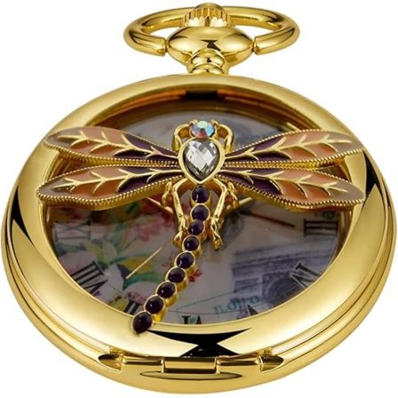 Miesten taskukello, arabialainen digitaalinen taskukelloketju miehille - kulta