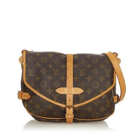 Louis Vuitton Vintage, Pre-owned Saumur 30 Monogram Messenger Bag Bruin, Dames, Maat:ONE Size