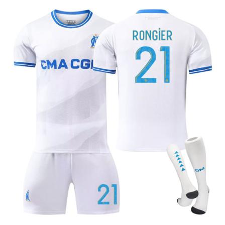 2324 Marseille hjem hvit trening drakt jersey sportsuniform herre- og damefotballuniform NO.21 26