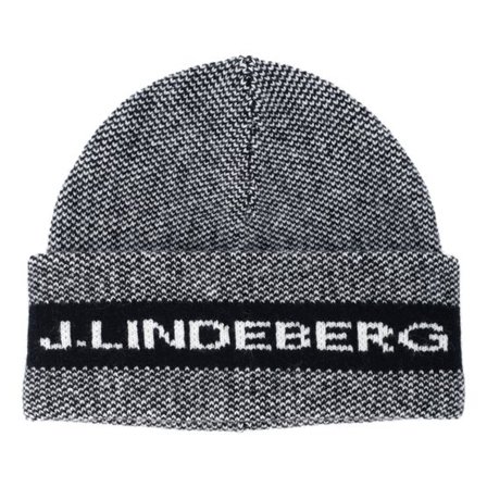 J.Lindeberg - Svart cuff Beanie - Ernie Beanie Black Cuff @ Hatstore