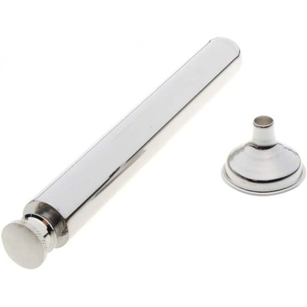 2 oz Mini Rostfritt Stålflaska & Trattset, Fickplunta