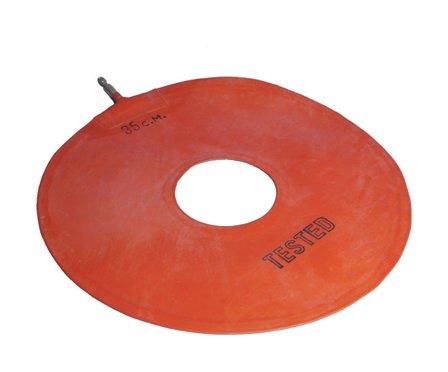 Cuscino Antidecubito Pneumatico Ciambella Gomma Rossa 45cm