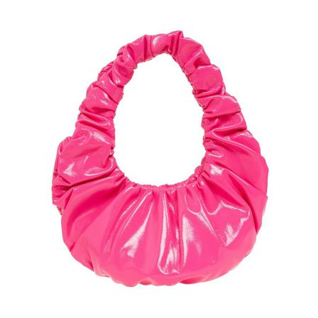 Nanushka, Anja Mini glossy handbag Roze, Dames, Maat:ONE Size,leer