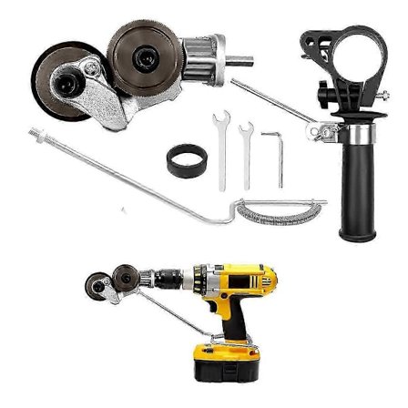 Elektrisk boremaskine pladeskærer tilbehør metalskærer pladeskærer boremaskine tilbehør dobbelt hoved