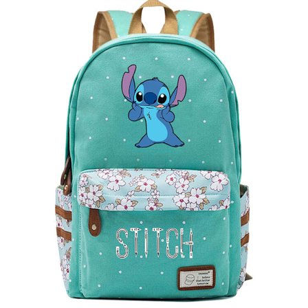 Lilo & Stitch Ryggsäckar för kvinnor och män - Skolväska för tonåringar - Canvas Laptop Ryggsäck med stor kapacitet - Ryggsäck