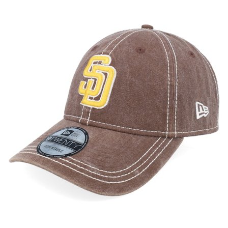 New Era - MLB "Redes " unconstructed Boné - San Diego Padres Washed Contrast 9TWENTY Brown Dad Cap @ Hatstore