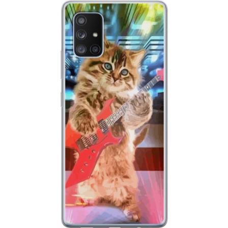 Samsung Galaxy A71 5G Läpinäkyvä kuori Kissanpennu Elgitar