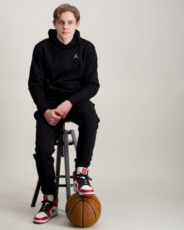 Nike Jordan JDB JDB MJ BROOKLYN FLC PO Svart Huvtröjor/Hoodies Kille - Kids Brand Store