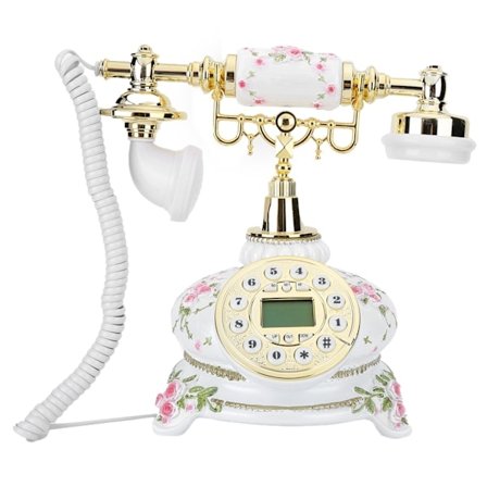 CT‐N8008 Antiikki Retro Puhelin Kaksoisjärjestelmä Klassinen Vintage Lankapuhelin Kodin Sisustus