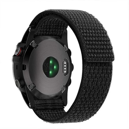 Ommeltu kellon ranneke Garmin Tactix 7 Pro/Fenix 7X/Fenix 6X Pro 26mm, säädettävä nylonlenkki