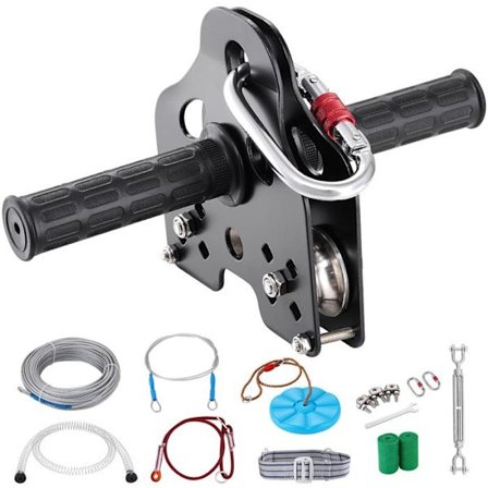 Zipline-Kit-Duoku-Til Børn og Voksne-120 Feet Op til 500 lb-Hurtig Installation Til Baghaven