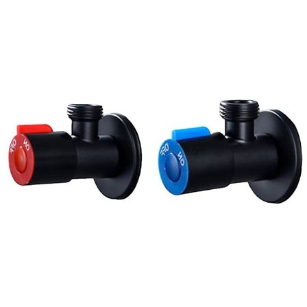 Trådtrekantventil, vinkelventil for kjøkken, bad, toalett, kaldt og varmt vann, stoppventil