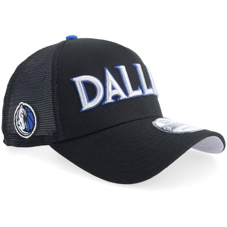 New Era - NBA Svart trucker Keps - Dallas Mavericks NBA City Edition 9FORTY Black A-frame Trucker @ Hatstore