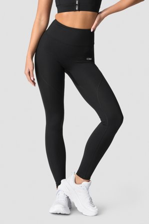 ICANIWILL - Contrast Tights Wmn Black - Treningstights - Dame - ICIW