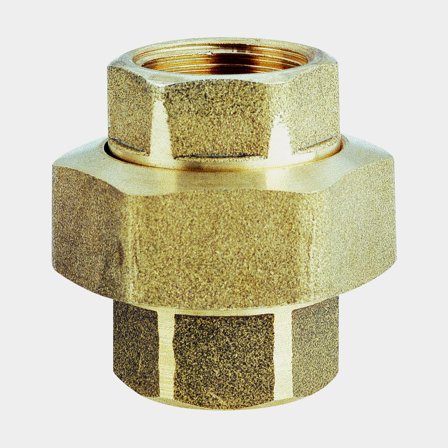 Rörmuff Maestrini Flat Seat Union, mässing, 1 1/4" G (BSP)