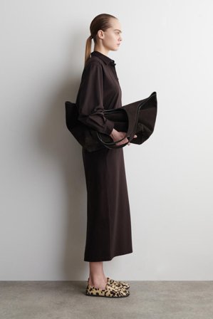 COS Animal-Print Pony-Hair Leather Loafers in Beige - Women