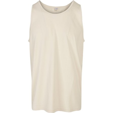 Build Your Brand Herr Basic Tank Top L Sand