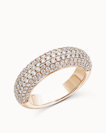 Portofino Grande diamantring i 18K roséguld