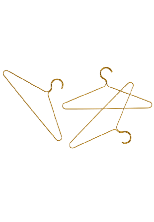 HAY Colour Hanger Set of 3 Galgar & hängare Gul L43 x H23