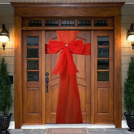 Jule-Dørbue Julepynt til Fordøren Dobbeltbuer med Rhinesten Fest