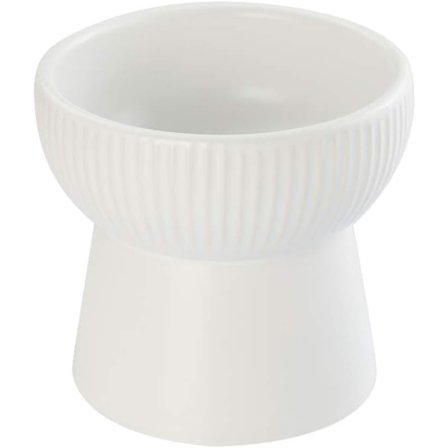 Keramiska upphöjda kattskålar, upphöjda mat- eller vattenskålar, stress