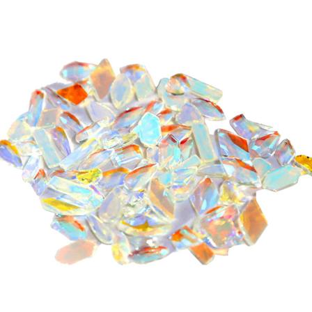 3D Neglekunst Aurora Rhinestones Multi Form Mix Neglekrystal Håndværk Skinnende Neglekunst Dekoration DIY Neglekunst Design